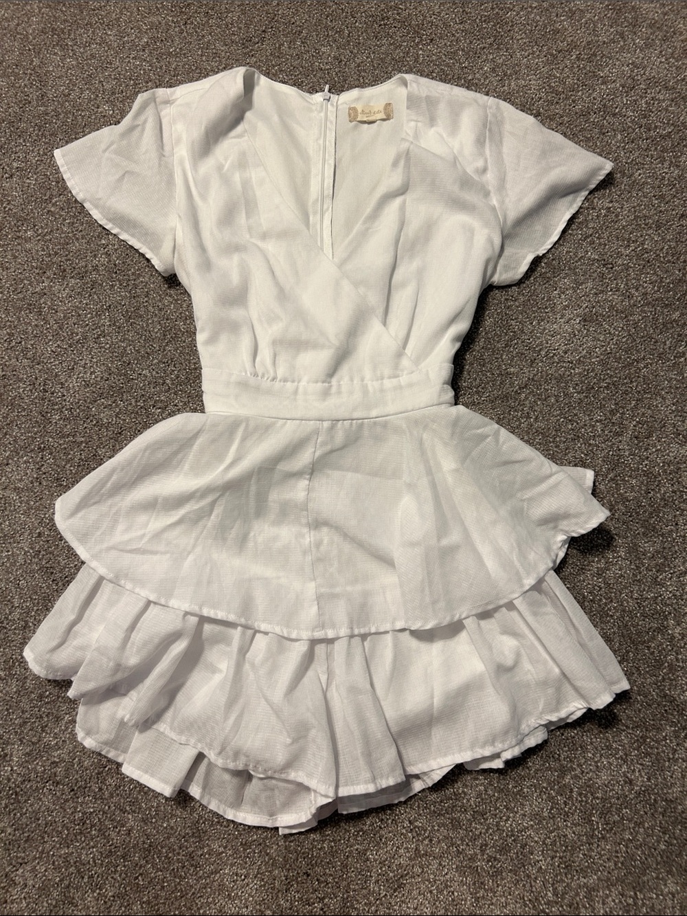 Altar'd State White Ruffle Dress